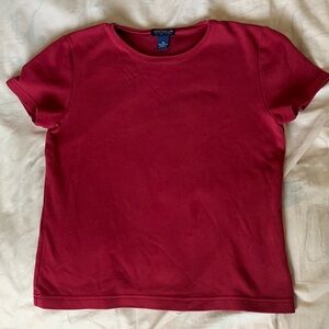 Med deep red Ann Taylor shirt